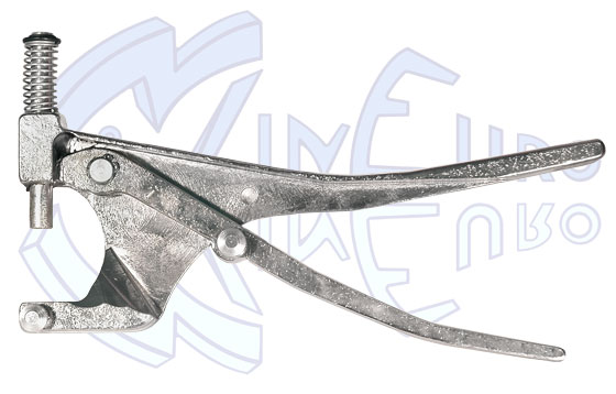 Pinza in acciaio per occhielli